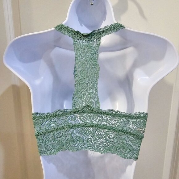 Auden ✦ Lace Bralette XS ✦ Sage Green Racerback Soft Stretch Comfortable Fit - Picture 9 of 15